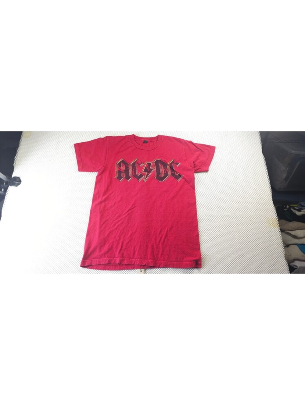 AC/DC Vintage Red Graphic Band T-Shirt - Medium
